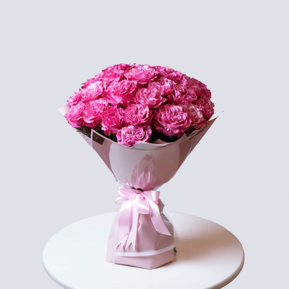 Монобукет из розовых роз №6 - купить цветы в Санкт Петербурге