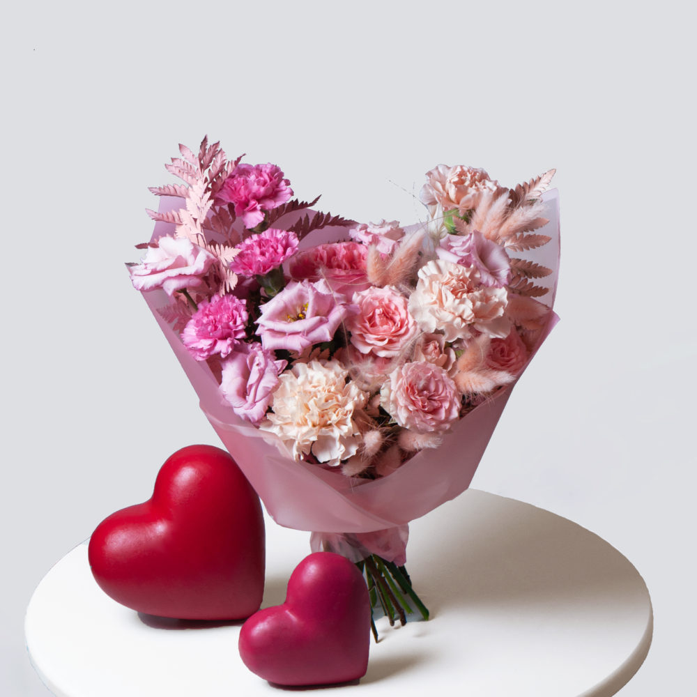 Букет в розовой гамме №31 - купить цветы в Санкт Петербурге