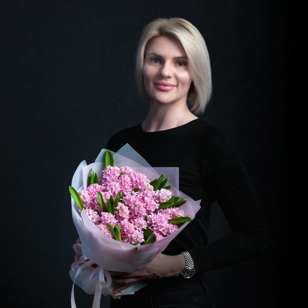 моно букет из розовых гиацинтов - купить цветы в Санкт Петербурге
